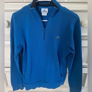 Men’s size 3 Lacoste blue 1/4 zip up